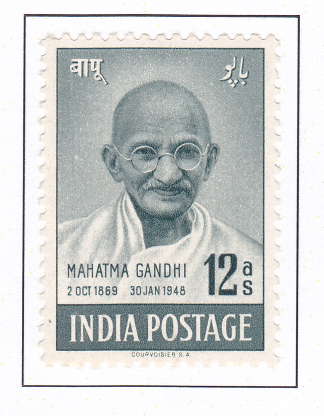 Mohandas Karamchand Gandhi | Grey Green – 1948