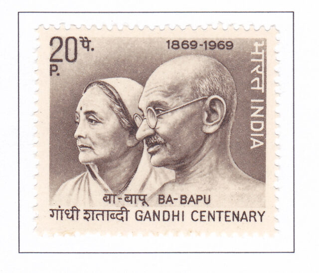 Gandiji and His wife – 1969